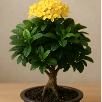 Ixora Yellow Bonsai Live Plant